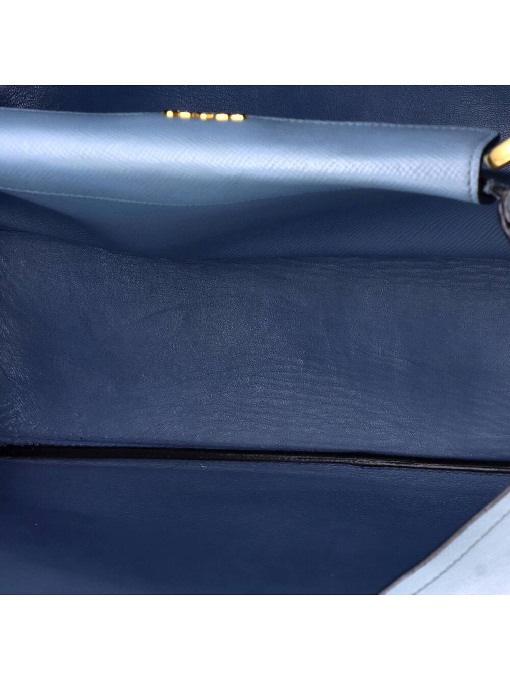 Prada Cuir Double Tote Saffiano Leather #377435P13B - Picture 5 of 9